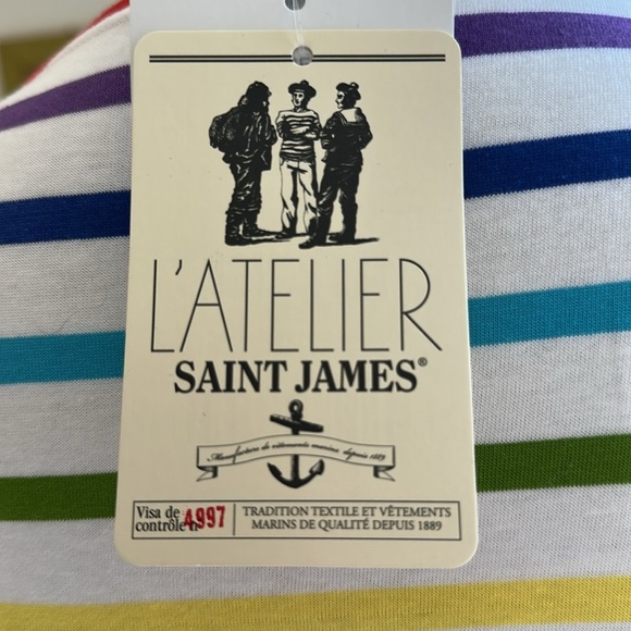 MINQUIERS PRIDE
Rainbow Striped Shirt | Soft Cotton, Small, NWT - Picture 7 of 11